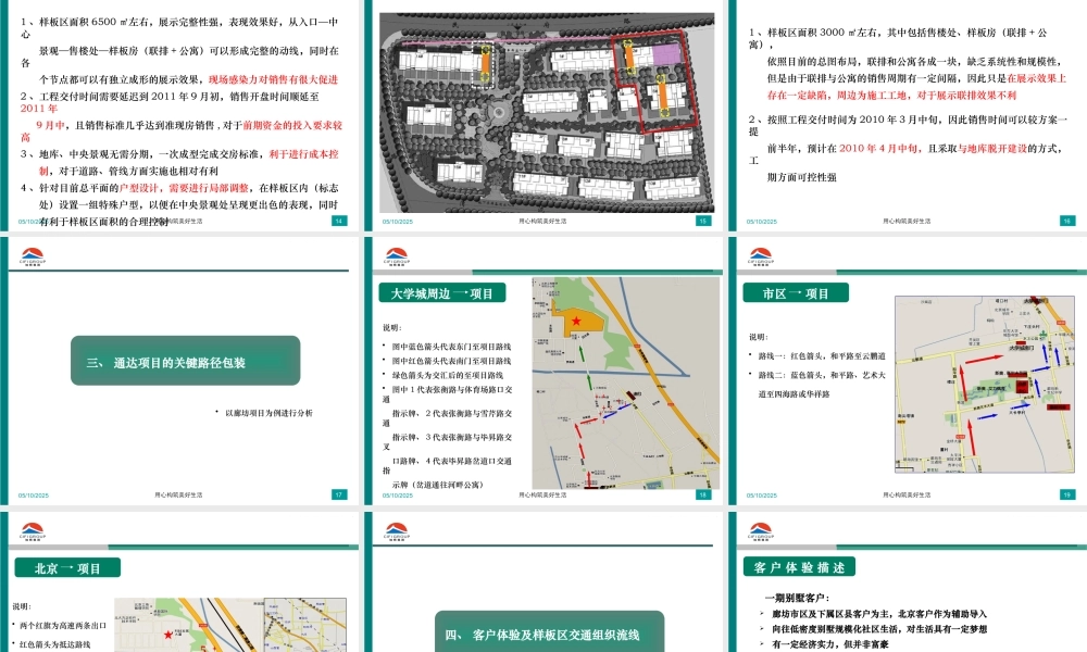 XXXX年样板展示区策划报告(多案例汇总)(旭辉集团)