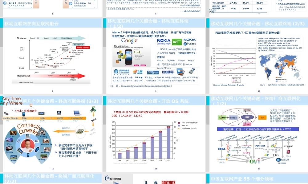 XXXX年移动互联网的商业模式报告