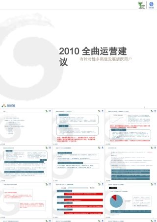 XXXX年移动全曲彩铃振铃推广建议