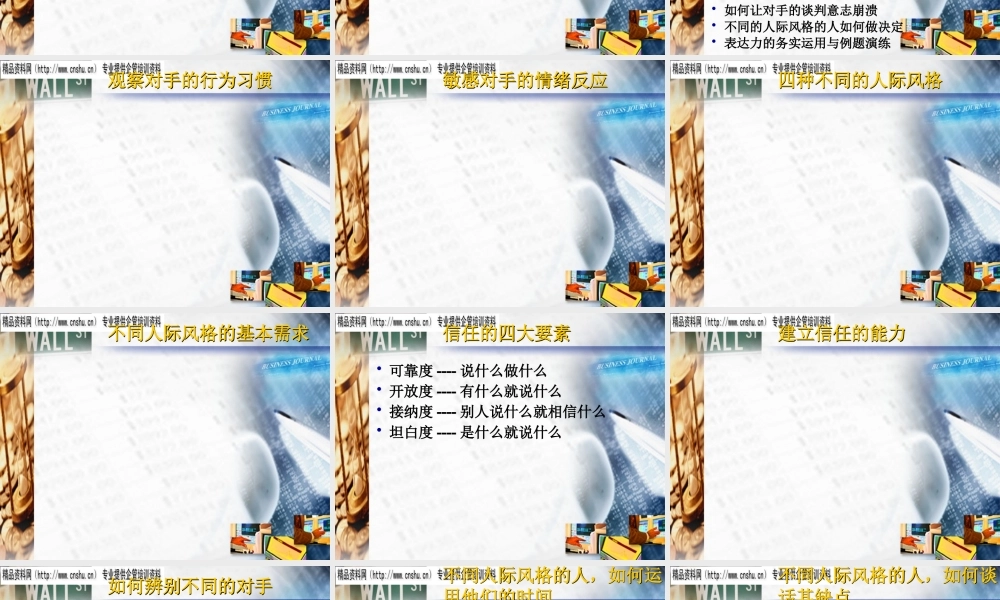专业谈判技巧培训课件
