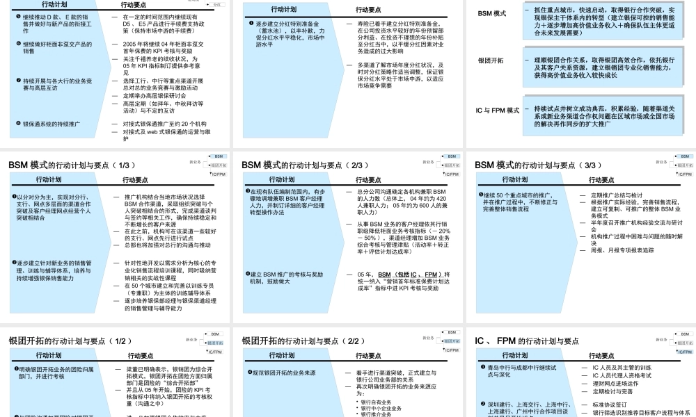 XXXX年银保整体经营计划(正式版)