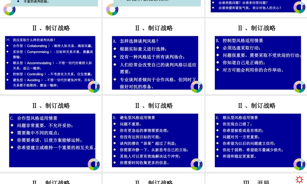 专业谈判技巧之六个步骤培训课件