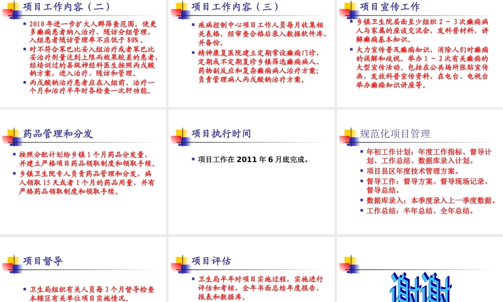 XXXX年原州区癫痫项目方案讲课稿