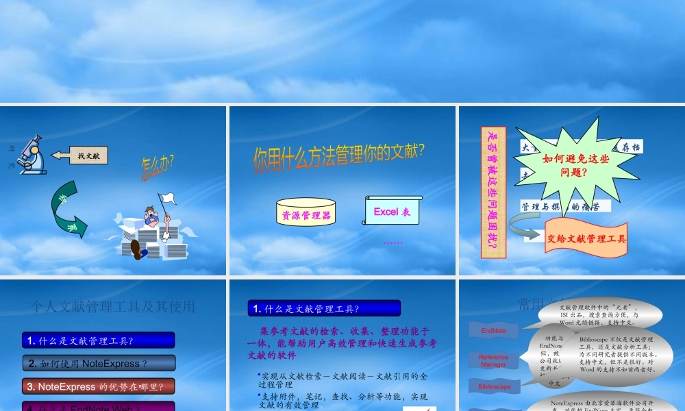 专业文献管理工具NE的使用方法
