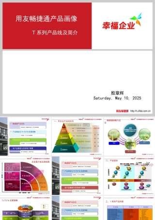 XXXX年用友畅捷通全线CJT产品画像T系列简介及定位规划策