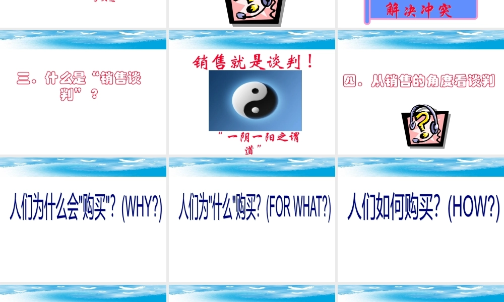 专业销售谈判的理念与技术