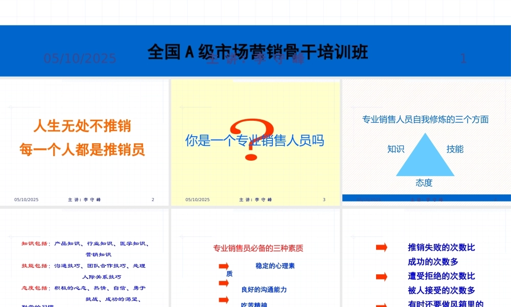 专业形象及销售流程