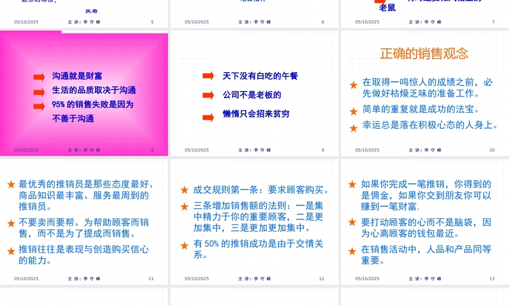 专业形象及销售流程