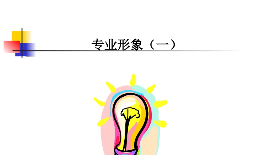 专业形象课件