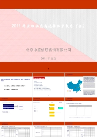 XXXX年长虹供应商选择体系报告(全)