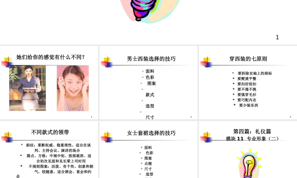 专业形象礼仪篇