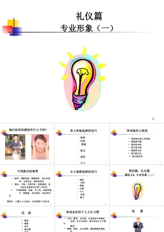 专业形象礼仪篇
