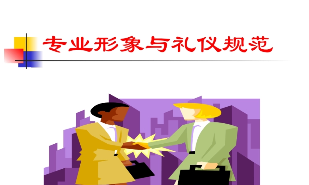 专业形象与礼仪规范