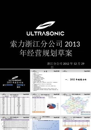 XXXX年浙江分公司经营规划草案01