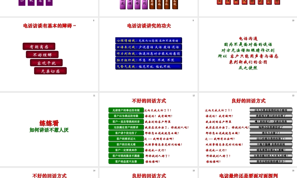 专业有效的电访销售流程