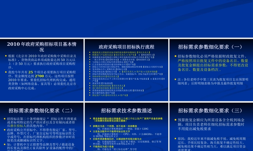 XXXX年政府采购招标项目执行基本要求-政府采购招标项目