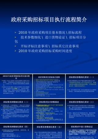 XXXX年政府采购招标项目执行基本要求-政府采购招标项目