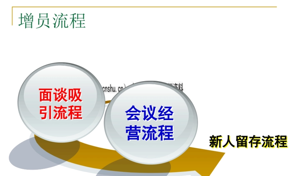 专业增员流程：面谈吸引流程