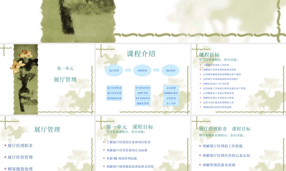 专业展厅经理