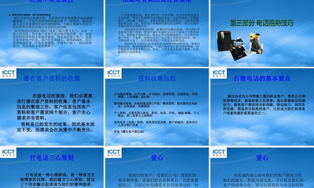 专业招商策略与技巧