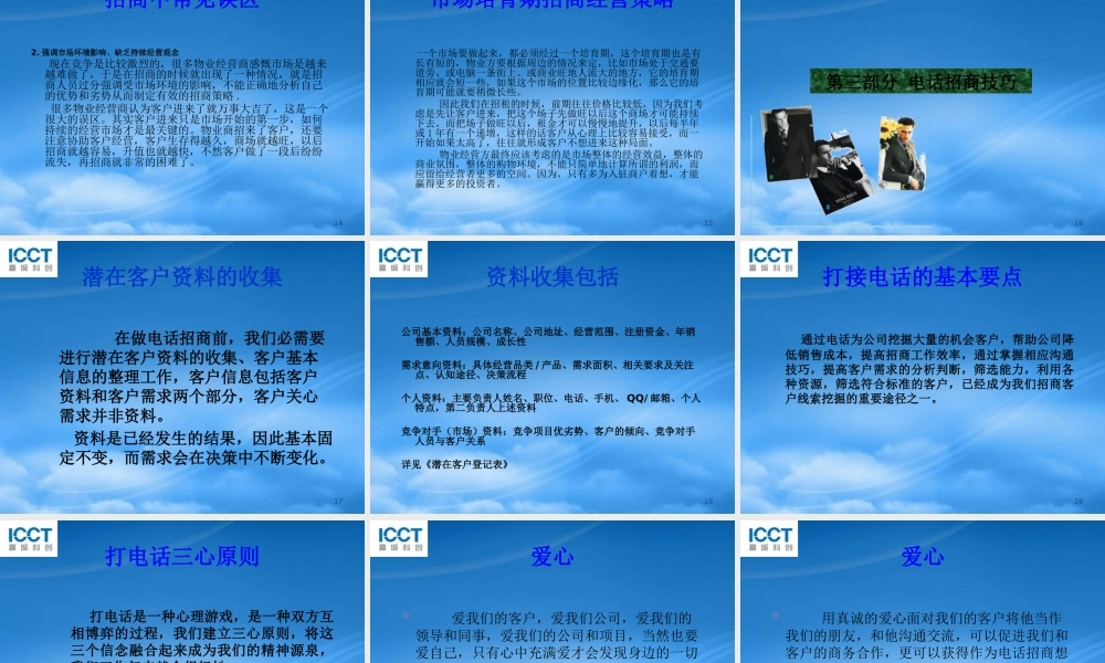 专业招商策略与技巧概述