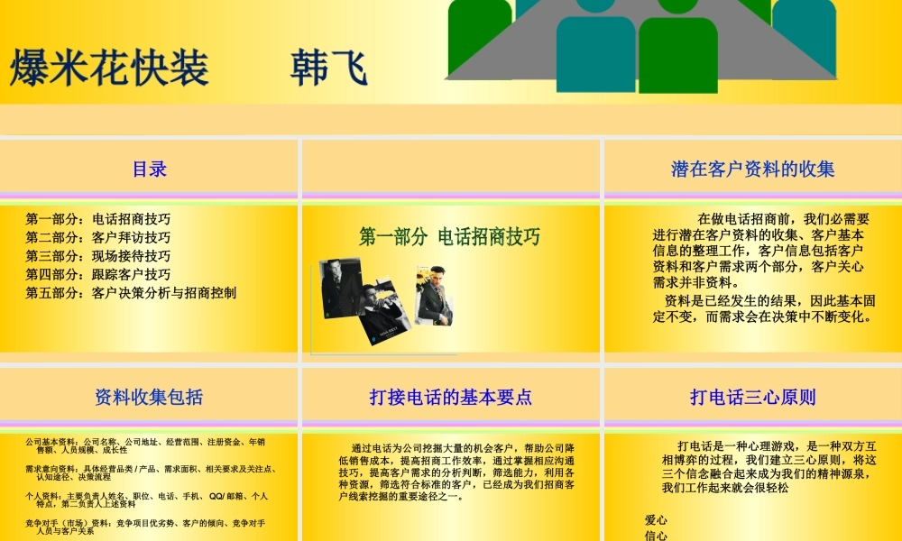 专业招商策略与技巧讲义