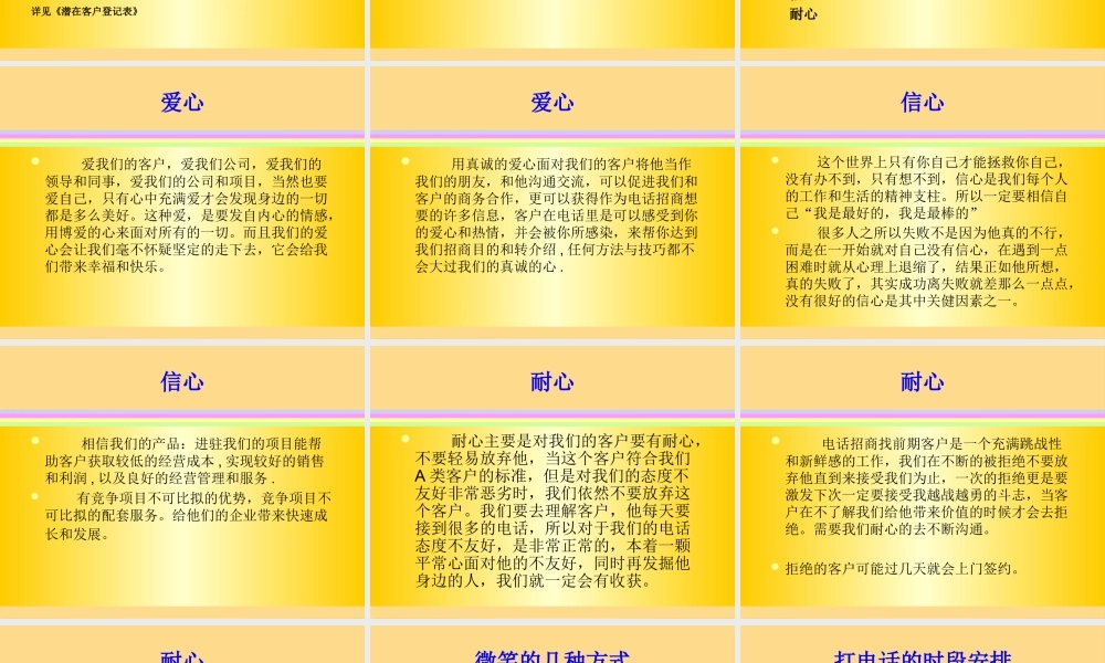 专业招商策略与技巧讲义