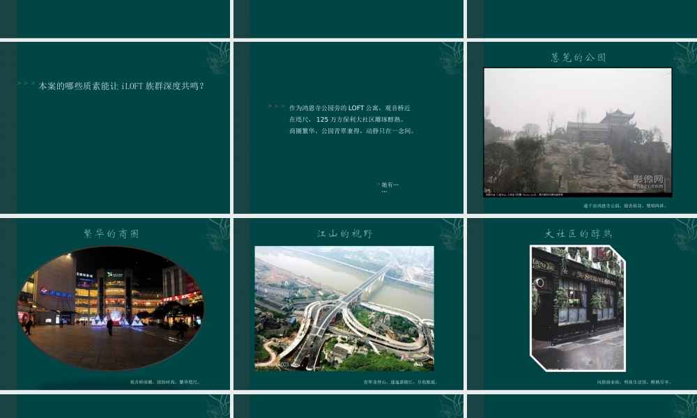 XXXX年重庆某地产江上明珠LOFT创作策略