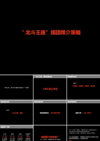 XXXX年重庆市珠江太阳城2期北斗王座项目组团媒介策略提案