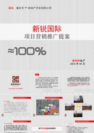 XXXX年重庆新锐国际项目营销推广提案
