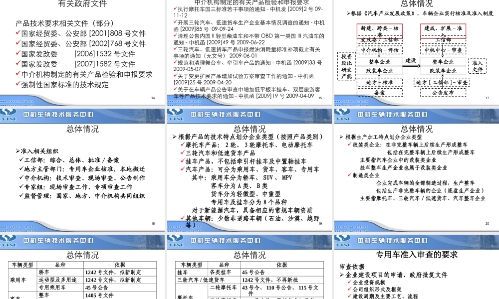专用车和挂车生产企业准入管理