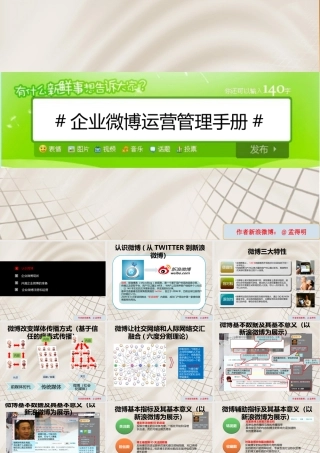 XXXX年最新的企业微博运营管理手册青岛微博营销