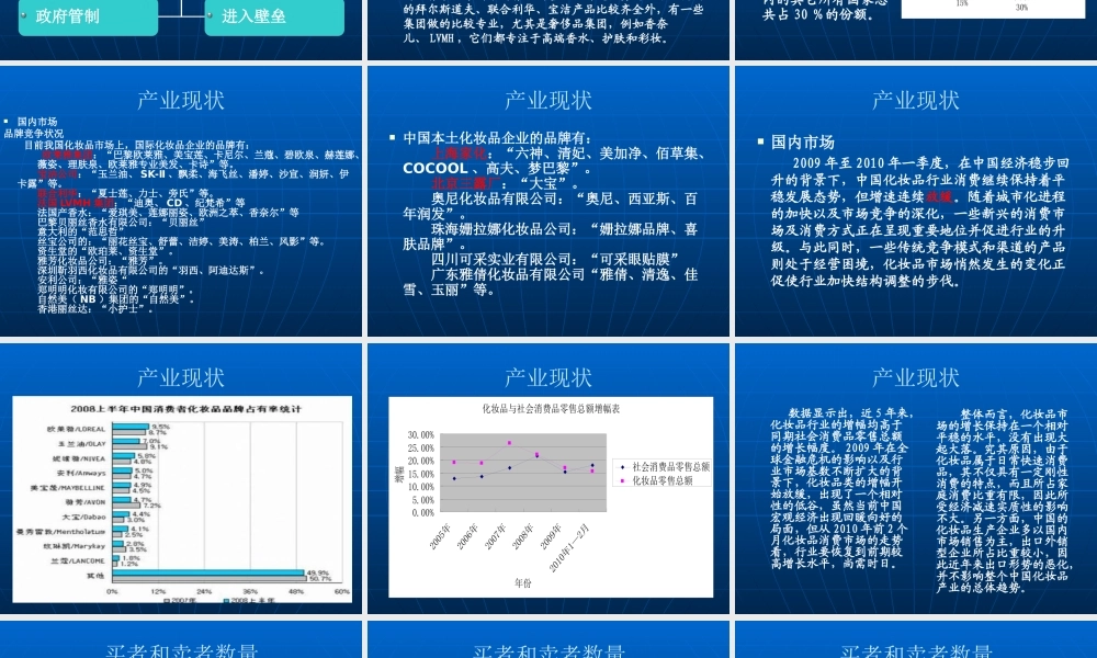 XXXX年最新中国化妆品行业分析
