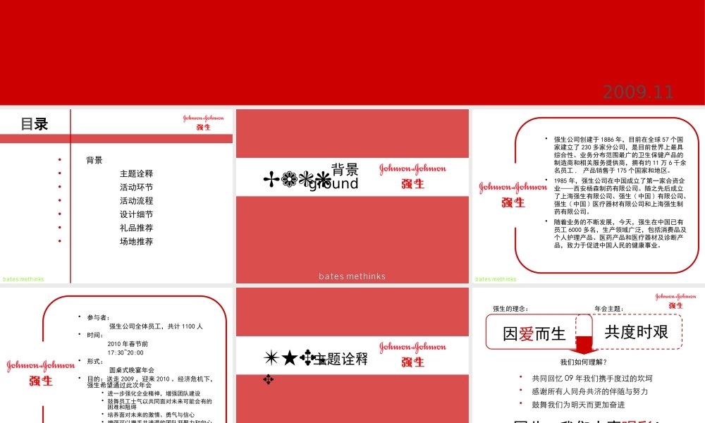 XXXX强生AnnualParty庆典策划方案