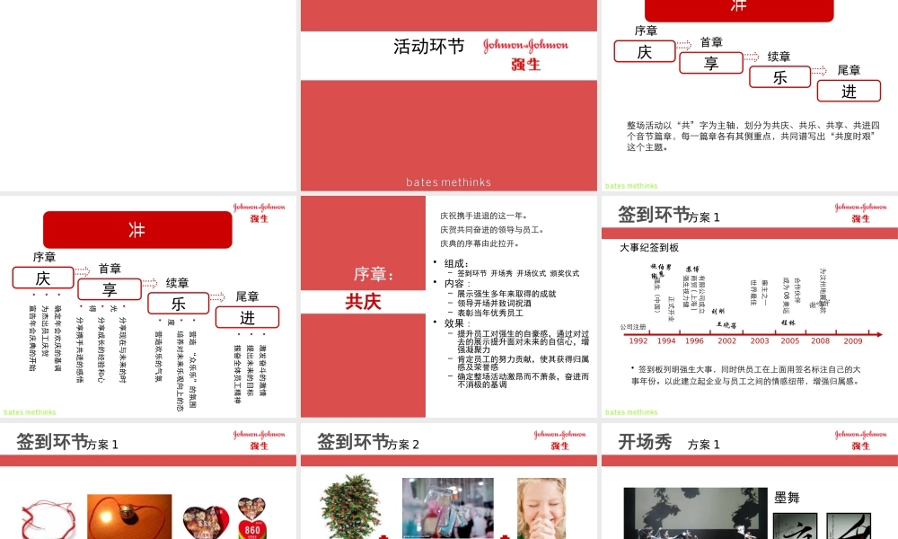XXXX强生AnnualParty庆典策划方案