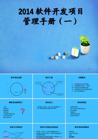 XXXX软件开发项目管理手册(一)