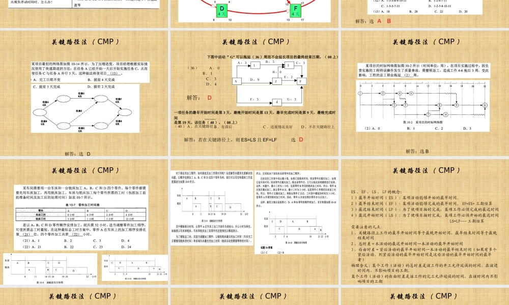 XXXX软考信息系统项目管理师[主要公式详解(考试必备)]-
