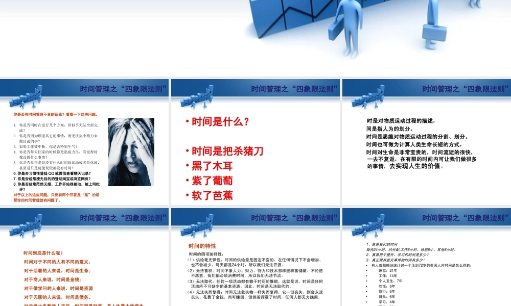 XXXX时间管理四象限法则(全)
