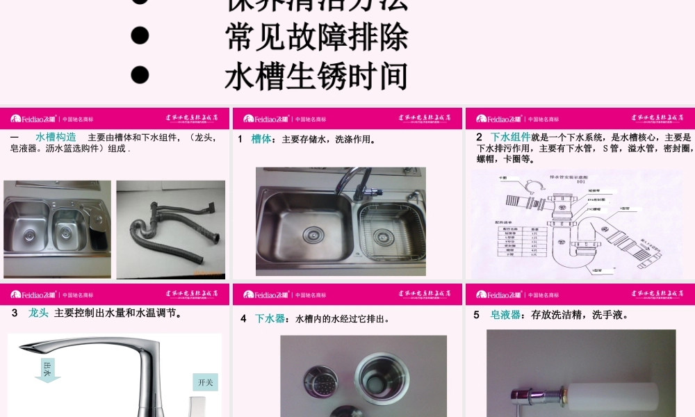 XXXX水槽拉篮产品知识