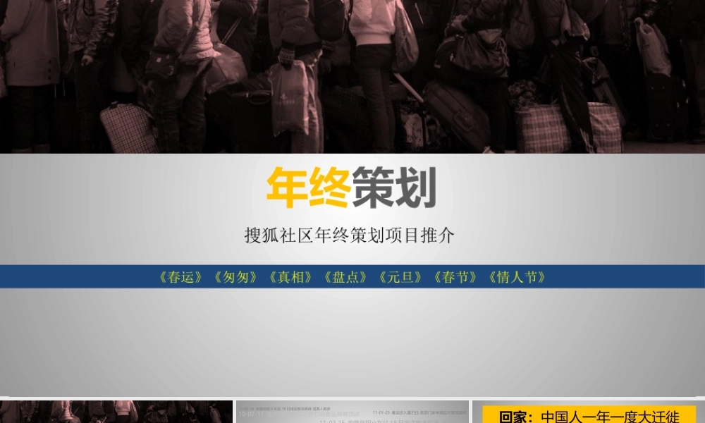 XXXX搜狐社区年终特别策划系列活动推介方案