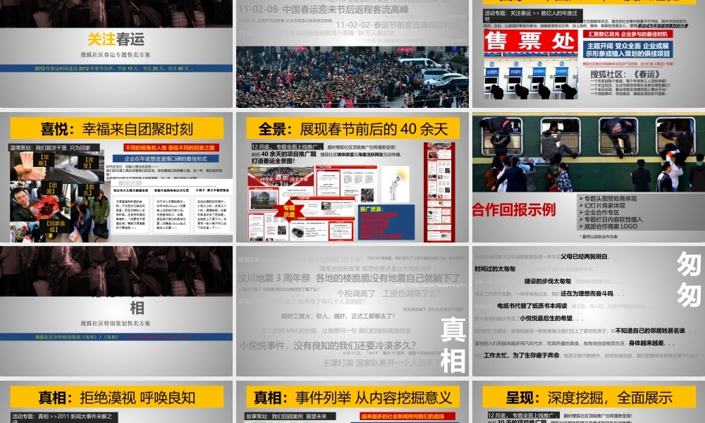 XXXX搜狐社区年终特别策划系列活动推介方案