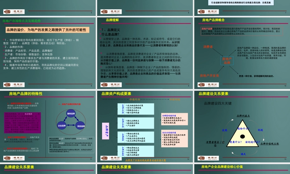 XXXX桃源居集团企业品牌战略规划建议(134p)