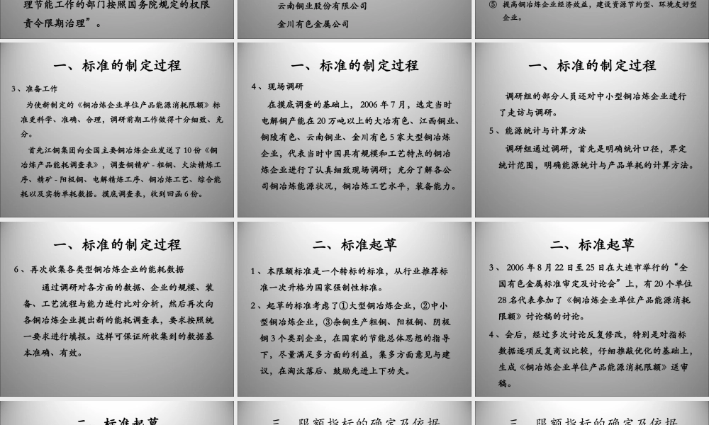 XXXX铜冶炼企业单位产品能耗宣贯讲义