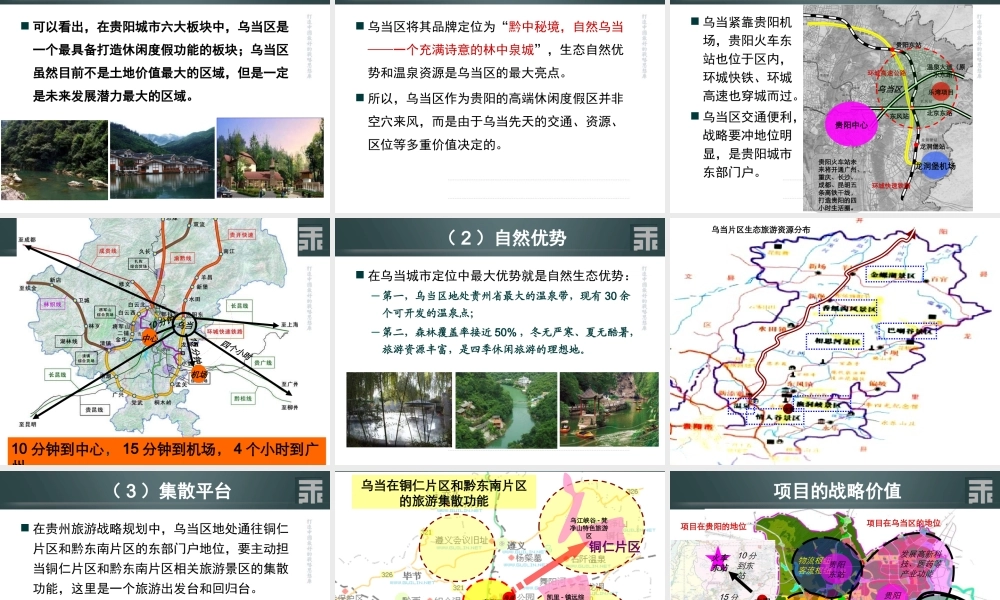 XXXX王志刚-贵阳乐湾项目总体策划方案