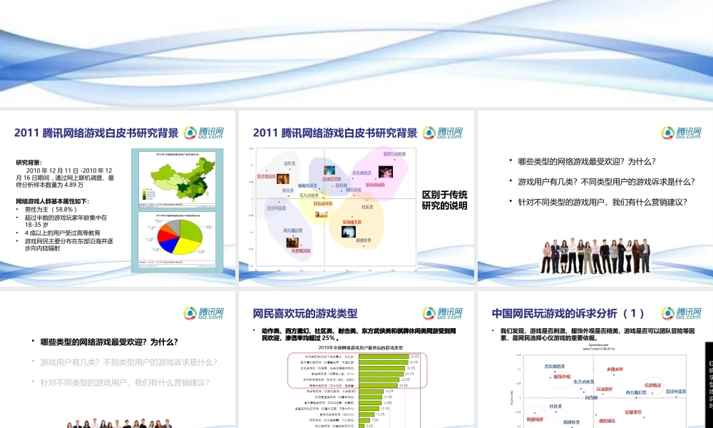 XXXX网络游戏行业报告