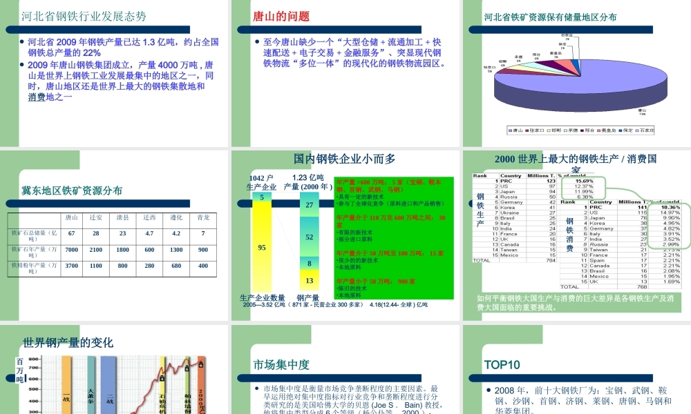 XXXX我国钢铁行业物流管理研究