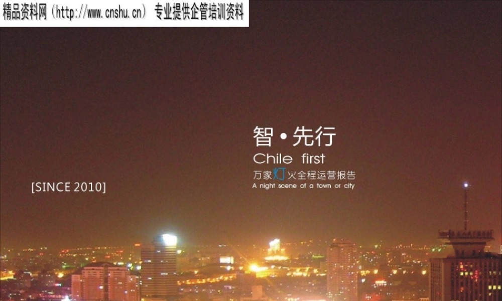 XXXX西安高新万家灯火全程运营报告