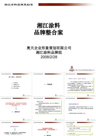 XXXX湘江涂料品牌整合案-37p