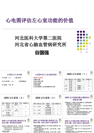 XXXX心电图评估左心室功能的价值1