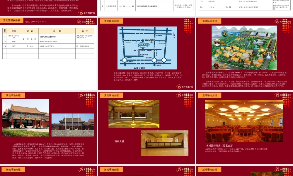 XXXX欣风翼科技咨询有限公司年会活动方案-29P